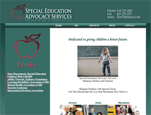 Tablet Screenshot of mdspecialedadvocate.com